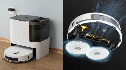 Robótica inteligente aspiradora con filtro lavable y TUYA APP para limpieza sin problemas