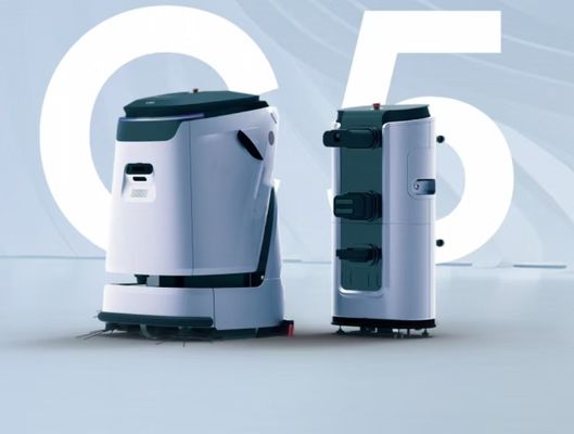 Limpiador de suelos robótico comercial con tanque de agua grande de 45L y 45L